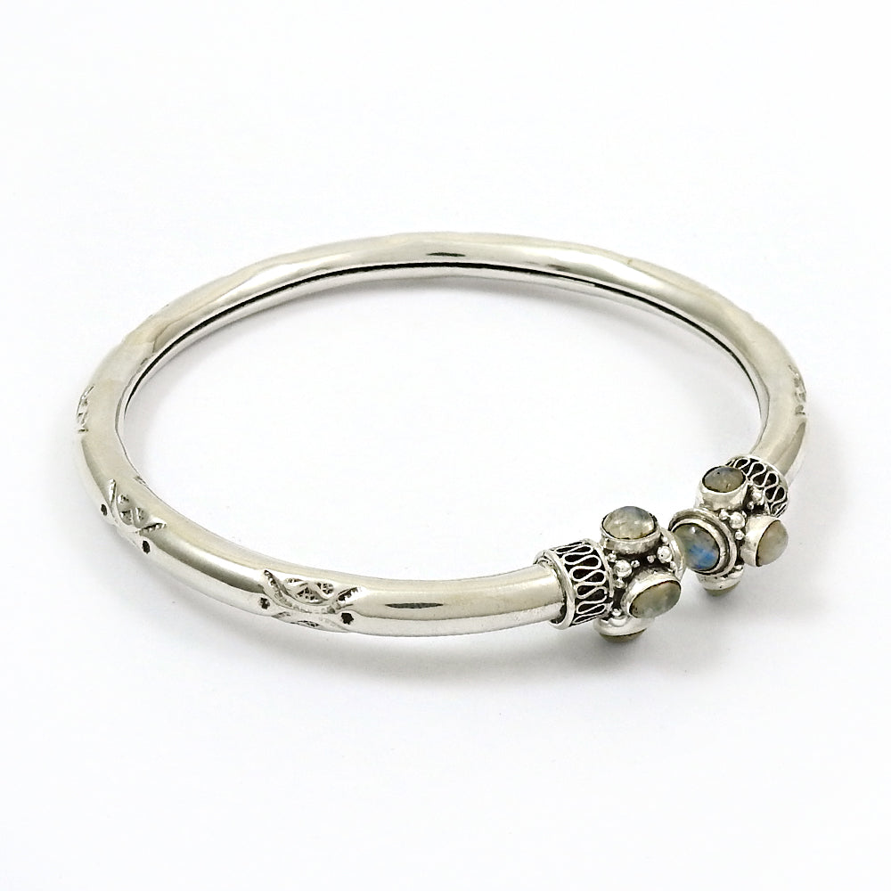 Rainbow Moonstone 925 Sterling Silver Handmade Anklets