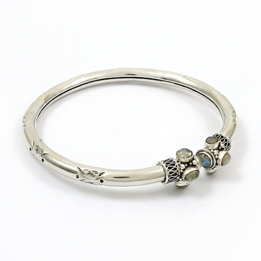 Rainbow Moonstone 925 Sterling Silver Handmade Anklets