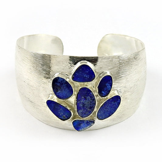 Handmade 925 Sterling Silver Natural Opal Gemstone Bangle