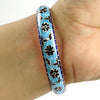 925 Sterling Silver Handmade Enamel Cuff Bangle