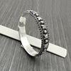 Natural Pearl Jewelry 925 Sterling Silver Bangle Artisan For Women O89