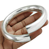 Solid 925 Sterling Silver Hollow Bangle Gift Jewelry