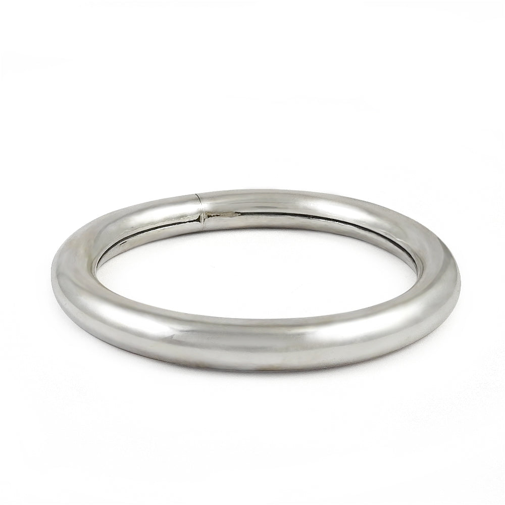 Elegant Solid 925 Sterling Silver Hollow Bangle