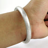 Simple Solid 925 Sterling Silver Bangle Jewelry