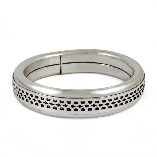 Luxury Solid 925 Sterling Silver Designer Bangle