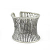 Solid 925 Sterling Silver Wide Filigree Cuff Bangle