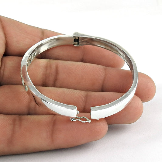 Solid 925 Sterling Silver Special Bangle Bracelet