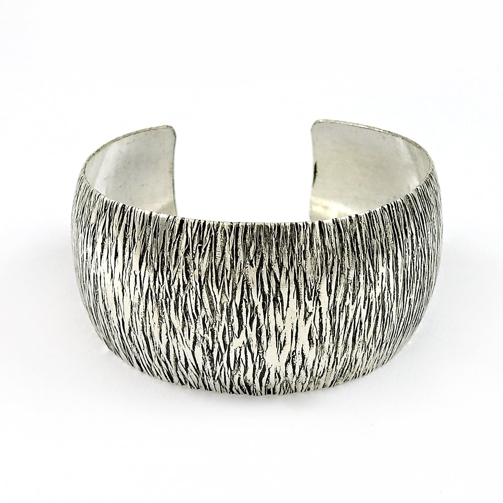 Solid 925 Sterling Silver Wide Women’s Bracelet
