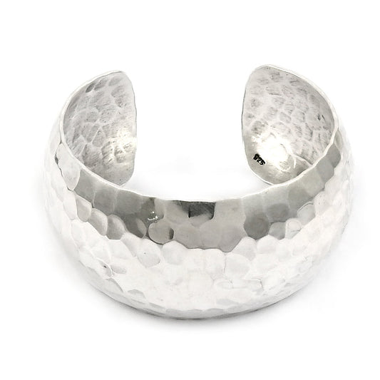 Solid 925 Sterling Silver Handmade Cuff Bangle