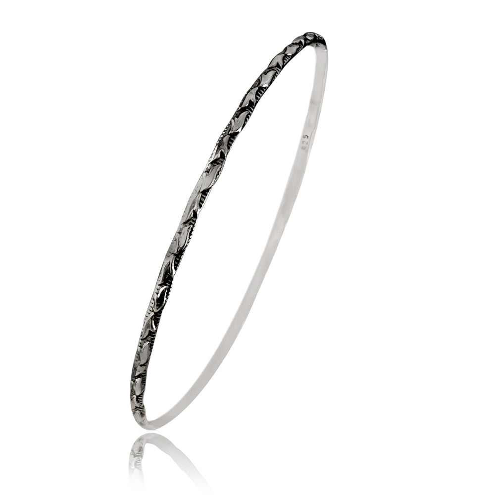 Elegant Solid 925 Sterling Silver Thin Bracelet