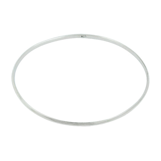 Solid 925 Sterling Silver Thin Cuff Bangle for Women