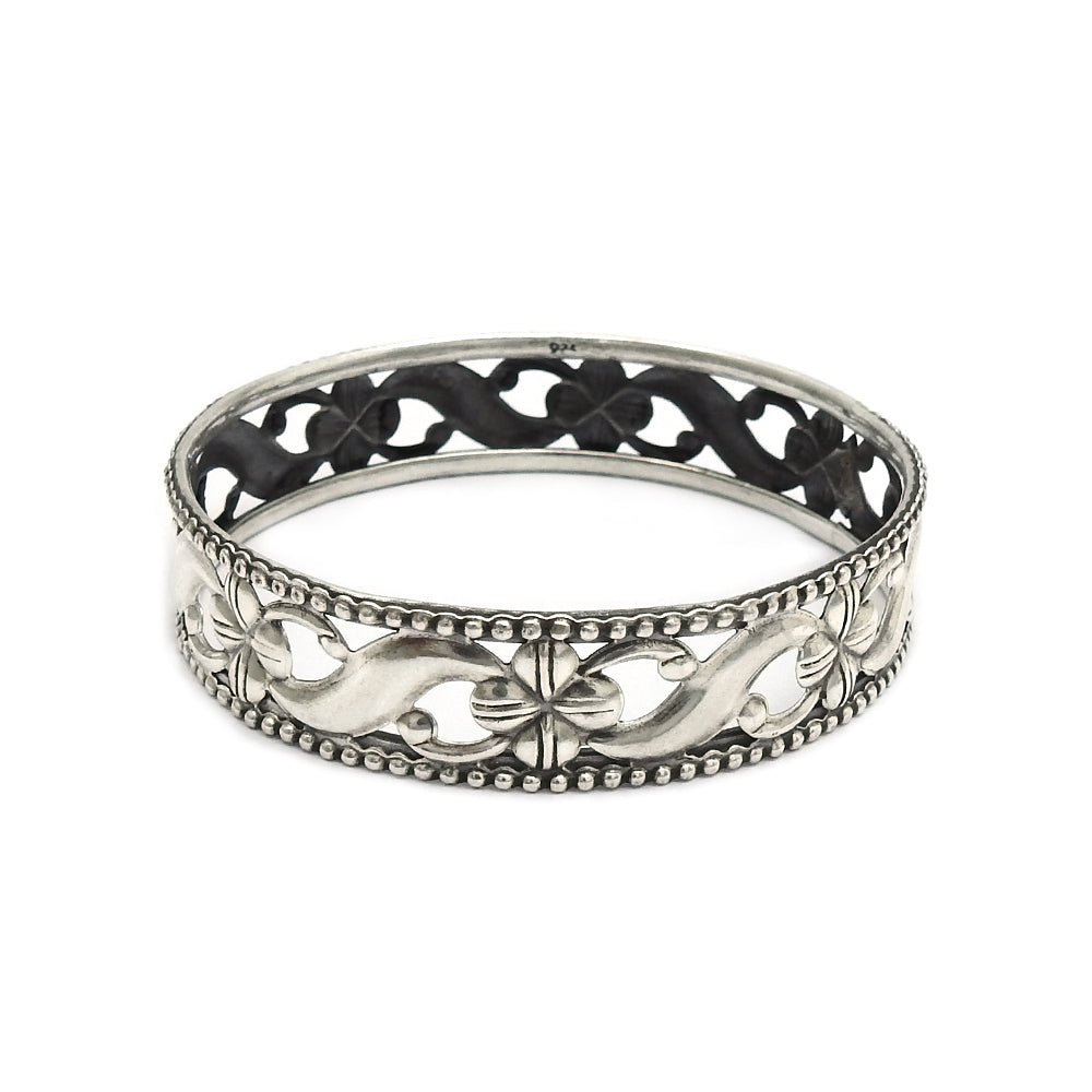 Solid 925 Sterling Silver Bangle For Women Girls