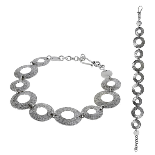 Modern Solid 925 Sterling Silver Handmade Bracelet