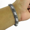 Oxidized 925 Sterling Silver Statement Bracelet for Women