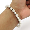 Solid 925 Sterling Silver Beads Bracelet for Women Girls