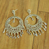 Pear Natural Crystal Chandelier Daughter Tribal Bezel Earrings Sterling Silver