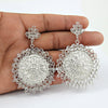 925 Solid Silver Natural Crystal Dangle Sister Bohemian Handcrafted New Earrings