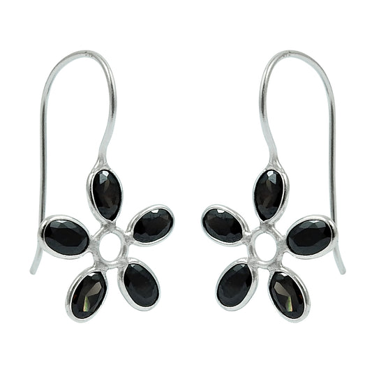 Woman Gift Natural Cubic Zirconia Dangle Tribal Earrings 925 Silver X20