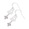 Friendship Day Deal Sterling Silver December Natural Pink Cz New Dangle Earrings