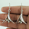 Solid 925 Sterling Silver Unique Dangle Earrings