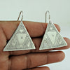 925 Sterling Silver Geometric Dangle Earrings
