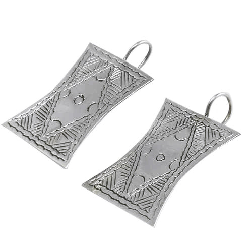 925 Sterling Silver Geometric Handmade Earrings
