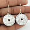 925 Sterling Silver Hammered Dangle Earrings