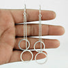 Solid 925 Sterling Silver Hanging Earrings
