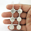 Vintage 925 Sterling Silver Dangle Earrings Woman Gift