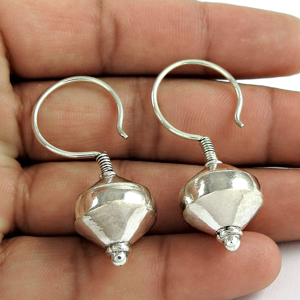Solid 925 Sterling Silver Stunning Dangle Earrings