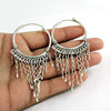 Sterling Silver Huge Hanging Party Wear Earrings for Girls