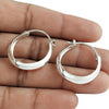 Vintage Sterling Silver Hoop Earrings Gift Jewelry