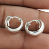 Solid 925 Sterling Silver Hoop Earrings For Her