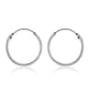 Solid 925 Sterling Silver Hoop Earrings Indian Jewelry
