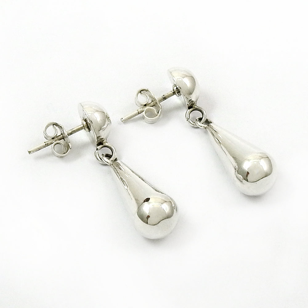 Solid 925 Silver Pretty Dangle Earrings