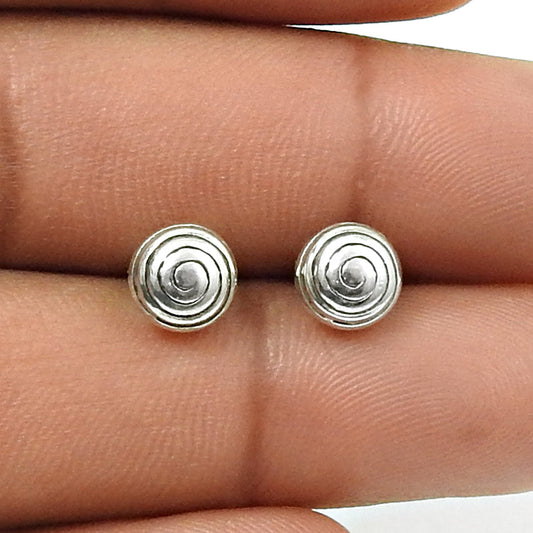 925 Sterling Silver Handmade Stud Earrings