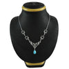Pear December Natural Turquoise Statement Artisan Wife Necklace 925 Solid Silver