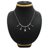 Rainbow Moonstone Gemstone Tribal Daughter Cluster Boho Necklace Solid Silver
