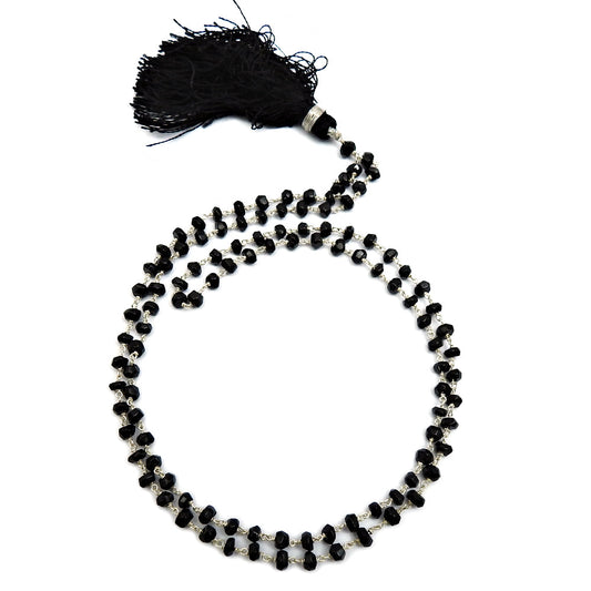 Gift For Her 925 Silver Natural Black Onyx Gemstone Cluster Ethnic Necklace P2