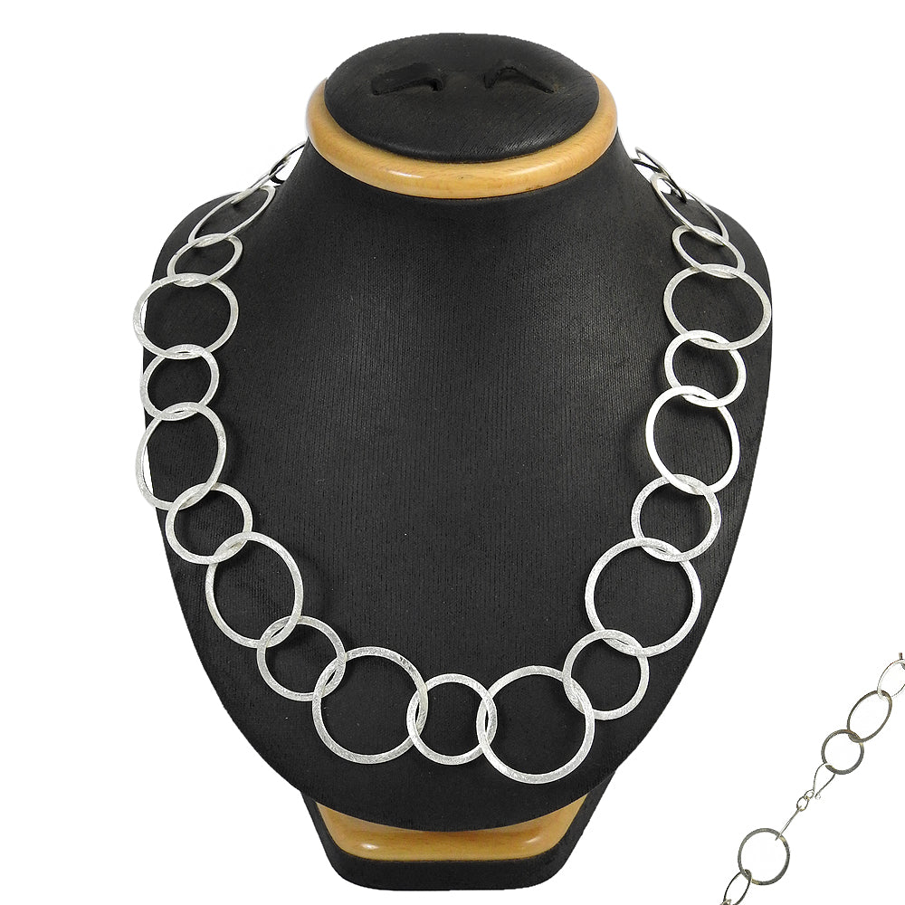 Solid 925 Sterling Silver Vintage Necklace