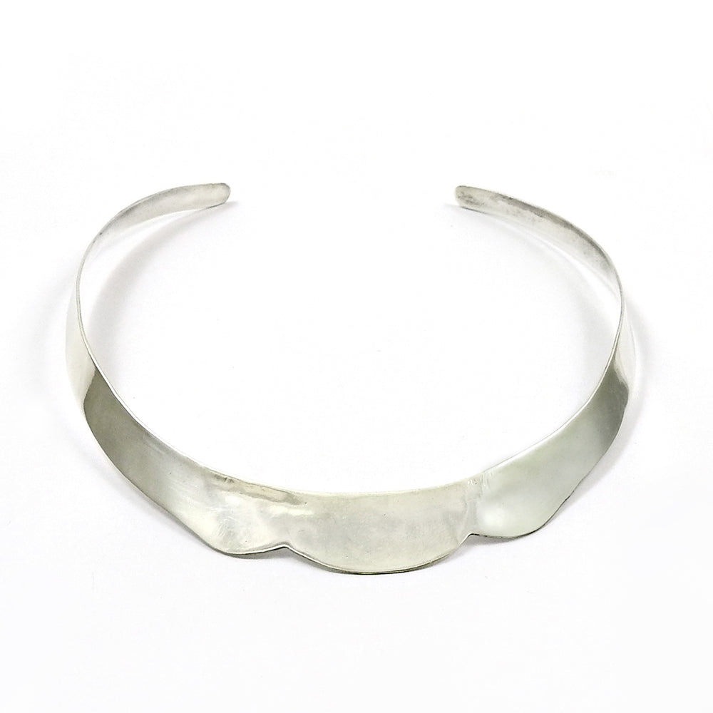 Solid Sterling Silver Necklace Statement Jewelry