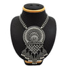 Statement Necklace Oxidized Solid 925 Silver Indian Artisan Jewelry