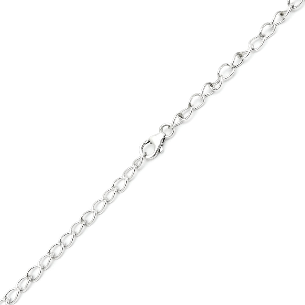 Solid 925 Sterling Silver Spring Chain Necklace