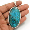 925 Solid Silver Natural Turquoise Anniversary Tribal Best Sisters Gift Pendant