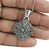 925 Solid Silver Natural Cubic Zirconia Handcrafted Tribal Engagement Pendant