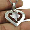 Heart Pendant Vintage 925 Sterling Silver Handmade Jewelry