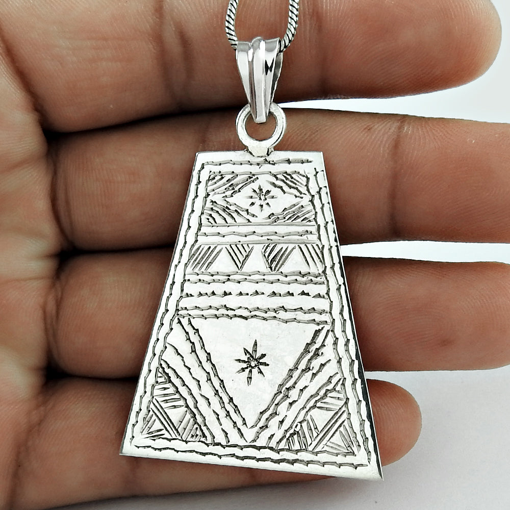 Sterling Silver Moroccan Berber Pendant