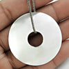 925 Solid Sterling Silver Round Pendant