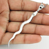 925 Sterling Silver Snake Pendant