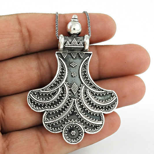 Statement Pendant 925 Silver Vintage Jewelry